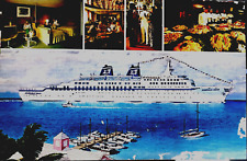 VTG Collectable: 1970's S.S. Emerald Seas Cruise Ship Postcard Unhinged/Unposted picture