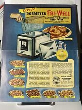 Dormeyer Fri Well Automatic Electric Deep Fryer Print Ad Vintage Amvets picture