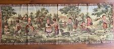 Cute Antique Edwardian French Tapestry for a Child Room 147cm by 48cm picture