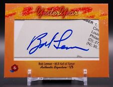 Bob Lemon 2024 Historic Autographs Yester Year Cut Auto /5 picture