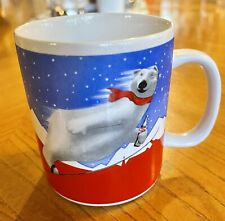 Vintage 1994 Coca-Cola Red, White, and Blue Polar Bear Skiing 12 oz. Cup/Mug picture