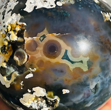 7.9lb Natural 8Th Vein Ocean Jasper Ball Crystal Sphere Specimen Healing picture