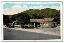 1935 Mohawk Park Dining Room and Gift Shop Massachusetts MA Vintage Postcard picture