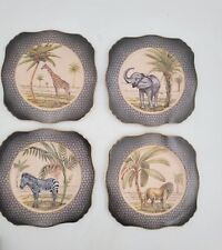 Email De Limoges Safari Set Of 4 Various Animal I. Godinger China 1855 8