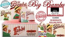 🔥100% AUTHENTIC BIG BAMBU Classic 50 Pack Book Cigarette Rolling Papers SPAIN🔥 picture