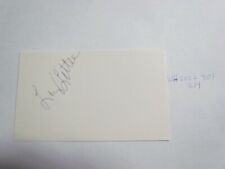 Larry Little signed index card JSA Auction Certified  picture