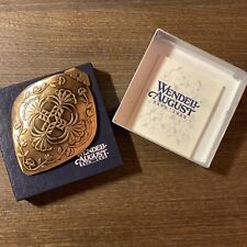 NEW WENDELL AUGUST FORGE SOLID BRONZE HOLIDAY CHRISTMAS ORNAMENT + GIFT BOX picture