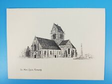 Sainte-Mère-Église, Normandy, WWII. Illustration By Caleen Norrod Card picture