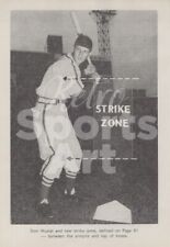Stan Musial St. Louis Cardinals Strike Zone poster photo vintage Print Ad 1950 picture