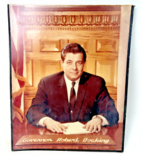 Vintage 1960s-1970s Kansas Governor Robert Docking Sign - 19 3/4