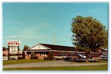 c1970's Plaza Motor Motel Cars Roadside Sault Ste. Marie Michigan MI Postcard picture