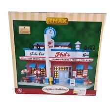 Lemax Harvest Crossing Lighted Building Phil’s Diner 85688 Building Village Rare picture