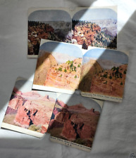 3 Grand Canyon USA Tavel Photos~Stereograph~Mt Vishnu, Bright Angel, Grand View picture