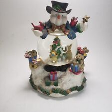 Vintage Avon Gift Collection Snowman Musical Light-Up Snow Globe picture