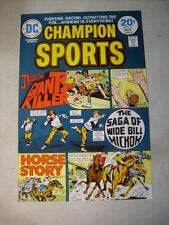 CHAMPION SPORTS #3 ART original cover proof 1974 HORSES HICKOK DC picture
