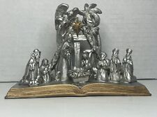 Pewter Christmas Nativity Scene picture