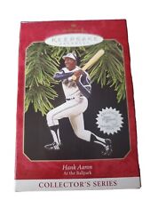 🎣🛠💰 1997 Hallmark Keepsake Ornament Hank Aaron Atlanta Braves 