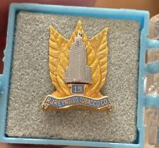 VINTAGE RJ REYNOLDS TOBACCO Co. 1/10 10K GOLD FILLED 15 YEAR SERVICE PIN picture