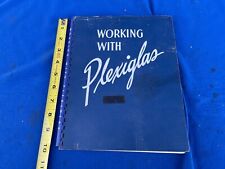 VINTAGE WORKING WITH PLEXIGLASS BOOK - A HOW TO GUIDE NICE USA picture