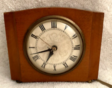 Vintage Maple S12-H Working Westclox Sheraton Electric Alarm Clock  Convex Glass picture