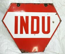 Rare India Made INDU Film Porcelain 2 Side Enamel Sign Board Size 18 x 22 Inch picture