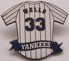 David Wells Lapel Hat Pin New York Yankees Jersey #33 MLB Baseball picture