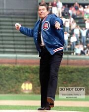 RONALD REAGAN FIRST PITCH @ WRIGLEY FIELD 1988 CHICAGO CUBS  8X10 PHOTO (ZY-417) picture
