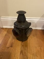 ANTIQUE ADLAKE LAMP LANTERN CARRIAGE MOUNTED?  GLASS INTACT -BEAUTIFUL RAILROAD? picture