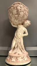 Vintage Ceramic Boy Child Angel Planter Mid Century MCM 12.25