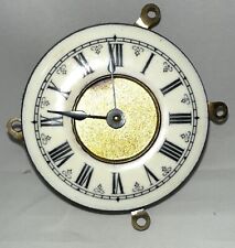 MECHANISM KEY WOUND FROM BACK NICE PORCELAIN DIAL (No Key) *PARTS* Sold AS IS picture