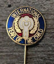 UNESCO International Year Of The Child 1978 Vintage Stick Lapel Pin picture