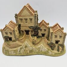 Hand Made & Painted THE ALMS HOUSES David Winter Cottages 1983 Early Unique Item picture