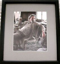 Jeff Bridges autographed signed autograph auto magazine photo custom framed JSA picture