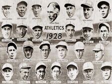 1928 PHILADELPHIA A'S ATHLETICS MLB BASEBALL HEAVY DUTY USA MADE METAL ADV SIGN picture