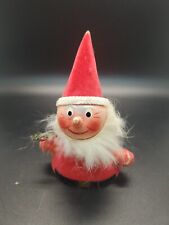 West German 50s*TOP HALF ONLY*Santa Claus Paper Mache Bobblehead Candy Container picture