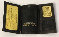 Antique Vintage 1917 Rallis Café Canton OH Advertising Wallet picture