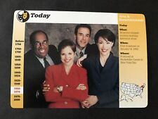Today Show, Matt Lauer, Katie Couric, Al Roker, Curry   Grolier  Collector Card picture