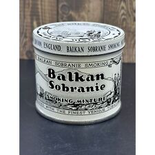Vintage Balkan Sobranie Smoking Tobacco Mixture 2 Oz. Tin 2.5