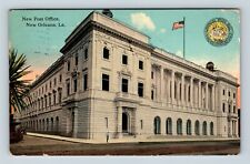 New Orleans LA, New Post Office, Seal Street View Louisiana Vintage Postcard picture