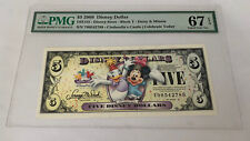 PMG-67 $5 2009 Disney Dollar Disney Store Block T Daisy & Minnie picture