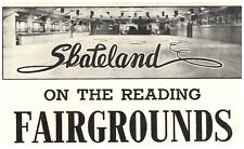 Original Vintage 1940s Roller Skating Rink Sticker Reading Fairgrounds PA s23 picture