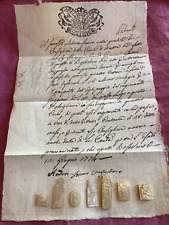 RARE ANCIENT LOT NACRE HAND-WORKING RELICS: N. 7 figures with document year 1774 picture
