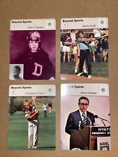 Vintage Sportscaster card Lot (4) 1977-1979 JFK, J. Carter, G. Ford, H.Kissinger picture