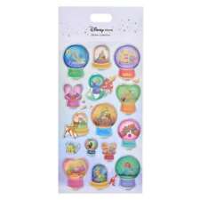 Disney Character Seal/Sticker Snow Globe Puffy Sticker Collection Japan Store picture