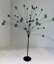 Laurids Lonborg 1960s Kinetic Mobile Sculpture Blue & Green Balls Signed w/label picture
