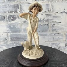 Vittario Tessaro By ADL  Little Boy Digging / Garden Figurine picture