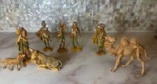 Lot Of 8 Vintage Fontanini Nativity Pieces Made in Italy Depose picture