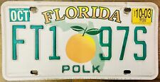 2003 Florida License Plate Polk County Retro Auto Car Garage Decor Wall Art picture