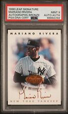 1996 Leaf Signature MARIANO RIVERA Auto New York Yankees HOF PSA 9 picture