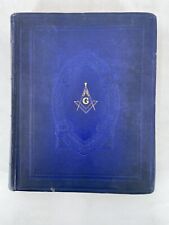 MASONIC CYCLOPEDIC INDEXED HOLY BIBLE,1949,RED LETTER EDITION,JOHN HERTEL, GILT picture
